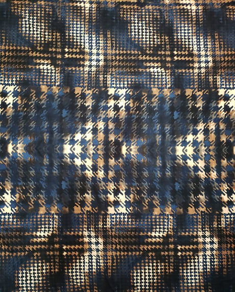 Polyester Soft Brushed Single Span Abstract Design Fabric - Abstract Design, 58 To 60 Inches Wide