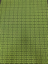 Neon Trendy Colors Polyester Spandex Fabric - Greek Key Print, Neon Orange, Neon Lime, 58"-60" Width