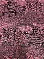 Mixed Animal Print Clear Snake Skin Foil Polyester Spandex Fabric - Shiny Clear Animal Print, 58" Width