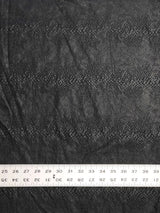 Nylon Spandex Fabric - Heavy Weight Supplex Snake Black Matte Foil Design, Black, 58" Width