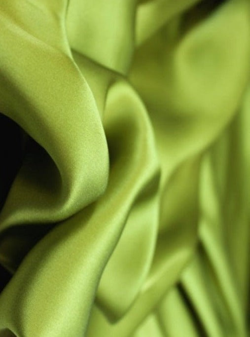 Sage Green Polyester Satin
