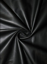 Black Stretch Faux Leather
