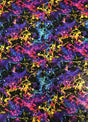 Colorful Space Galaxy Nylon Spandex Fabric - Purple, Green, 1 Mm Shiny Hologram, 58" Width