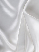 White Silky Stretch Satin