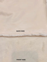 Polyester Faux Fur Fabric - Ivory Shaggy, Heavy Weight, 65" Width