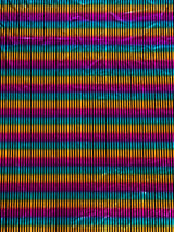 Foil Multi Color Vertical Stripes On Black Nylon Spandex Tricot Fabric - Black, Multi Color Vertical Stripes, 58"-60" Width