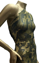 Camouflage Design Polyester Spandex Fabric - Camouflage, See Through Diamond Mesh, 0.5" Hole Size, 56"-58" Width