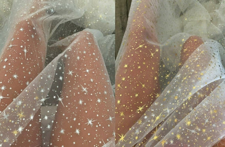Shiny Shooting Star Organza