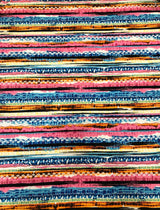 Colorful Tribal Venezia Polyester Spandex Fabric - Tribal Print, Black/Pink, Green/Purple, 58"-60" Width