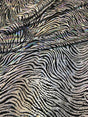 Animal Print Iridescent Shiny Foil On Black Stretch Lightweight Polyester Spandex Fabric - Black/Silver, Black/Copper, 58"-60" Width