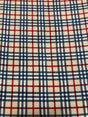 Polyester Anti Pill Soft Fleece Fabric - Plaid Geometric Design