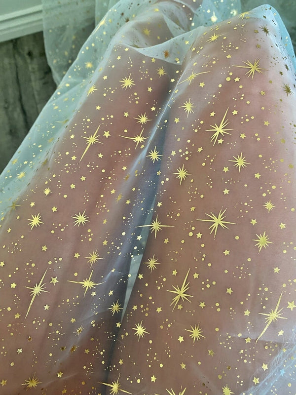 Shiny Shooting Star Organza