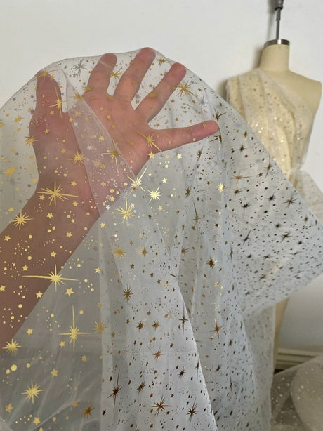Shiny Shooting Star Organza