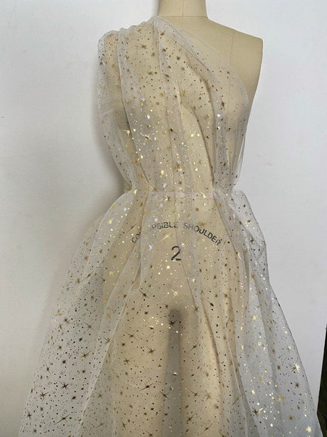 Shiny Shooting Star Organza