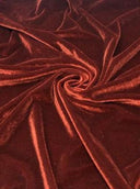 Stretch Velvet Rust