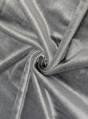 Silver Stretch Velvet