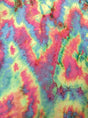 Rainbow Crinkle Interlock Polyester Spandex Fabric - Rainbow Textured, 58"-60" Width