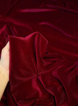 Burgundy 4-Way Stretch Velvet