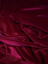 Burgundy 4-Way Stretch Velvet