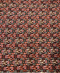Checked With Gold Coins Print Polyester Spandex Fabric - Checked Gold Coins Print, 58"-60" Width