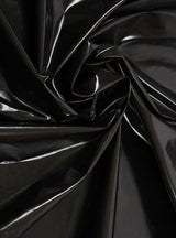 Black Glossy Stretch Patent Leather Latex