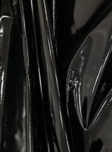 Black Glossy Stretch Patent Leather Latex