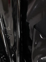 Black Glossy Stretch Patent Leather Latex