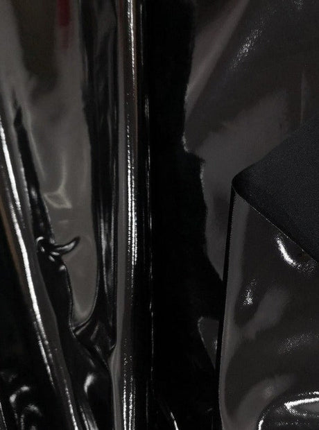 Black Glossy Stretch Patent Leather Latex