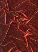 Stretch Velvet Rust