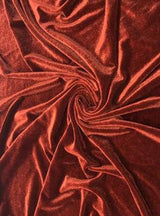 Stretch Velvet Rust