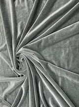 Silver Stretch Velvet