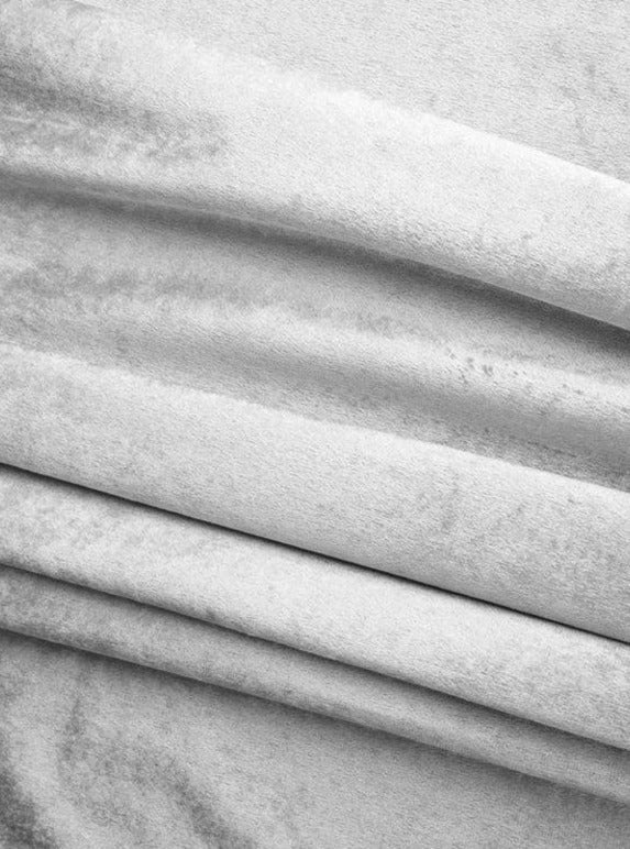 Silver Stretch Velvet