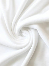 White Stretch Velvet
