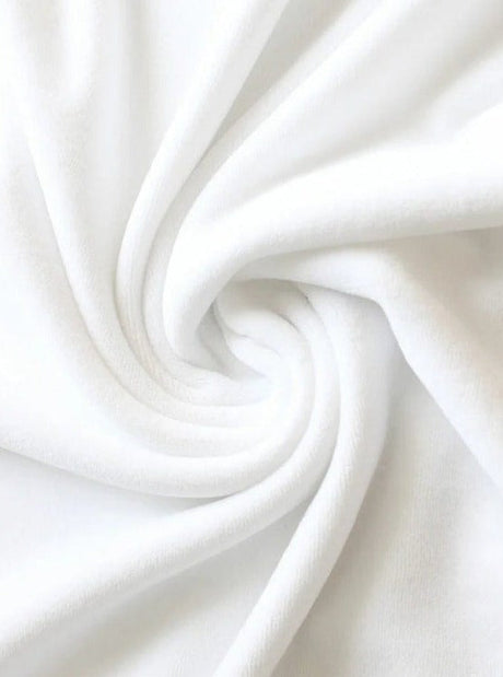 White Stretch Velvet