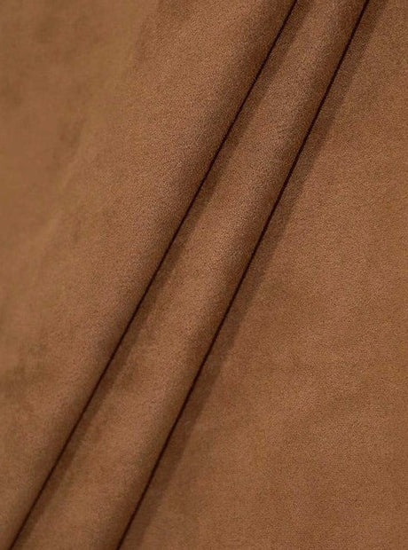 Brown Microsuede Faux Suede Fabric