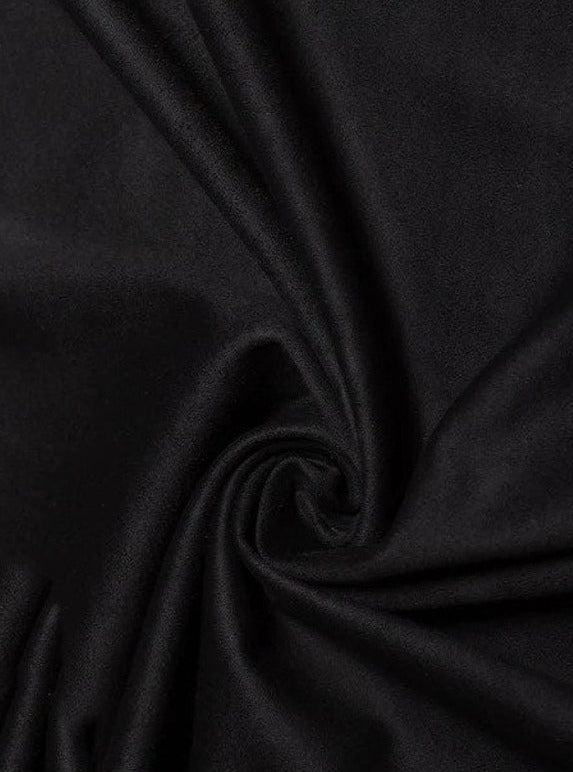 Black Microsuede Faux Suede