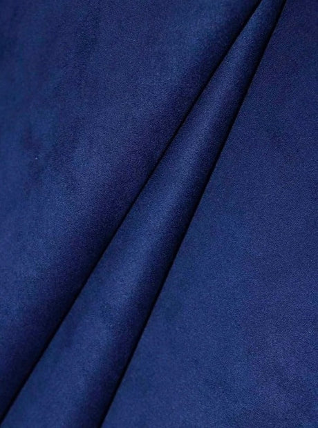 Navy Blue Microsuede