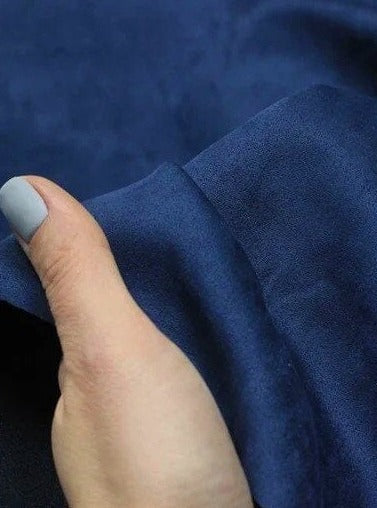 Navy Blue Microsuede