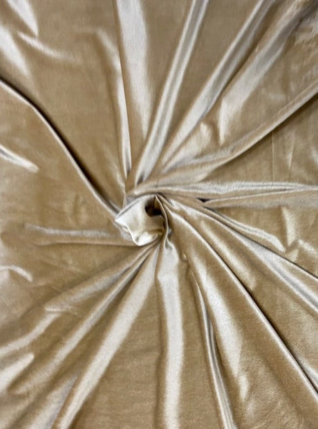 Stretch Velvet Gold Champagne