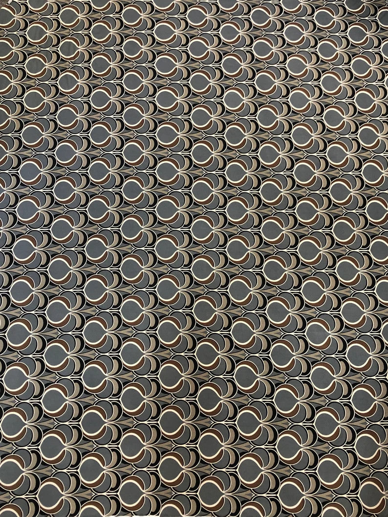 Geometric Print Polyester Spandex Fabric - Geometric Print, 58 To 60 Inches Wide