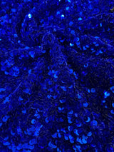 Sequin on Velvet Stretch Fabric
