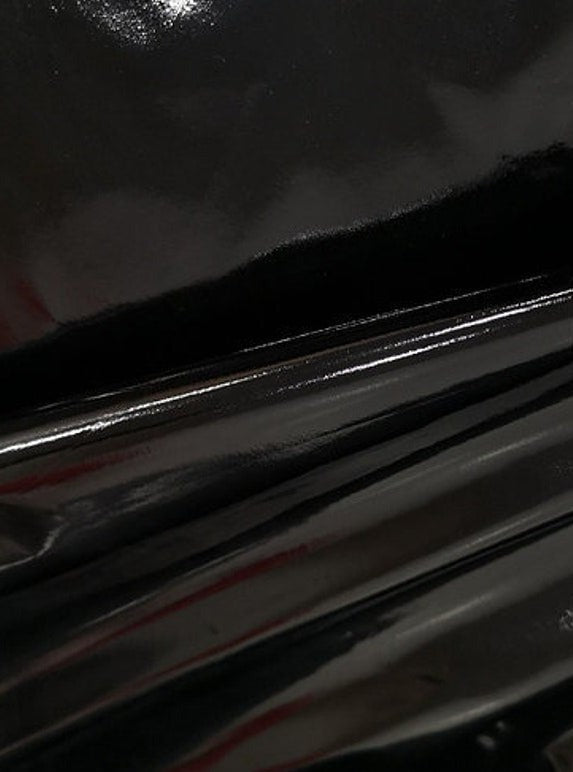 Black Glossy Stretch Patent Leather Latex