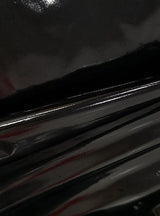 Black Glossy Stretch Patent Leather Latex