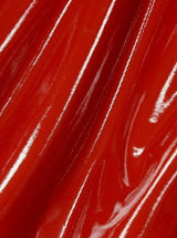 Red Glossy Stretch Patent Leather Latex