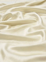 Ivory Silky Stretch Satin