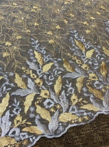 Embroidered Lace Gold/Silver Multicolor