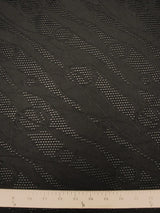 Polyester Spandex Jacquard Textured Mesh Lightweight Knit Jersey Fabric - Black, White, Textured Mesh, 58"-60" Width