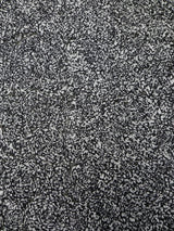 Polyester Textured Chiffon Fabric - Animal Print Large Rosettes On Black Non-Stretch Mesh, Silver, Brown, 50" Width