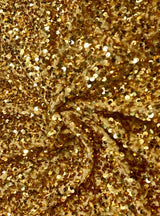 Stretch Sequin Velvet Gold