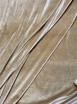 Stretch Velvet Gold Champagne